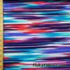Abstract Paint Stripes Print Swimwear Nylon Spandex Fabric at FlukyFabrics.com