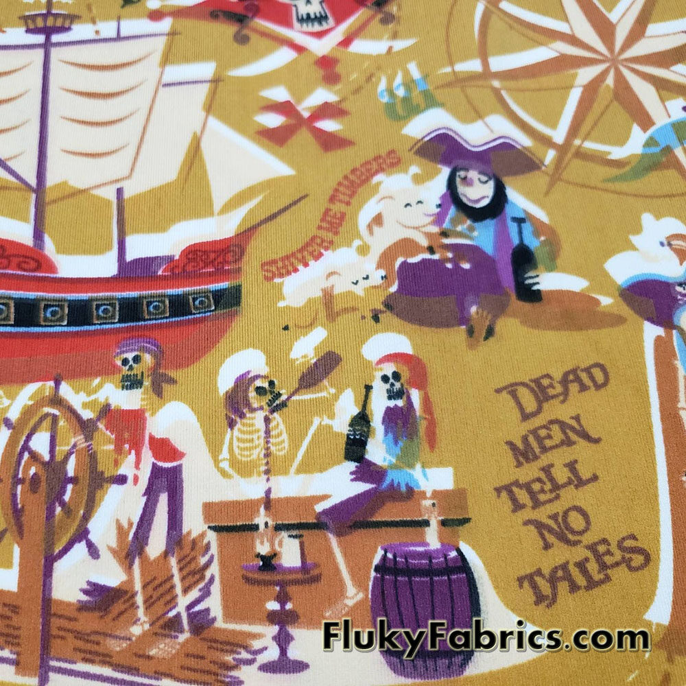 Ghost Pirates Spandex Fabric