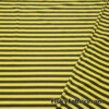 Dark Olive Green and Yellow Yarn Dyed Stripe Cotton Spandex 3/8″ Stripes 4 Way Stretch Fabric