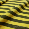 Dark Olive Green and Yellow Yarn Dyed Stripe Cotton Spandex 3/8″ Stripes 4 Way Stretch Fabric