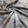Gray Marble Tie Dye Poly Cotton Velour