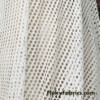 Light Ivory Stretch Fishnet Poly Span Fabric