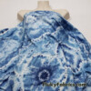Blue Ethnic Tie Dye Print Poly Spandex Fabric