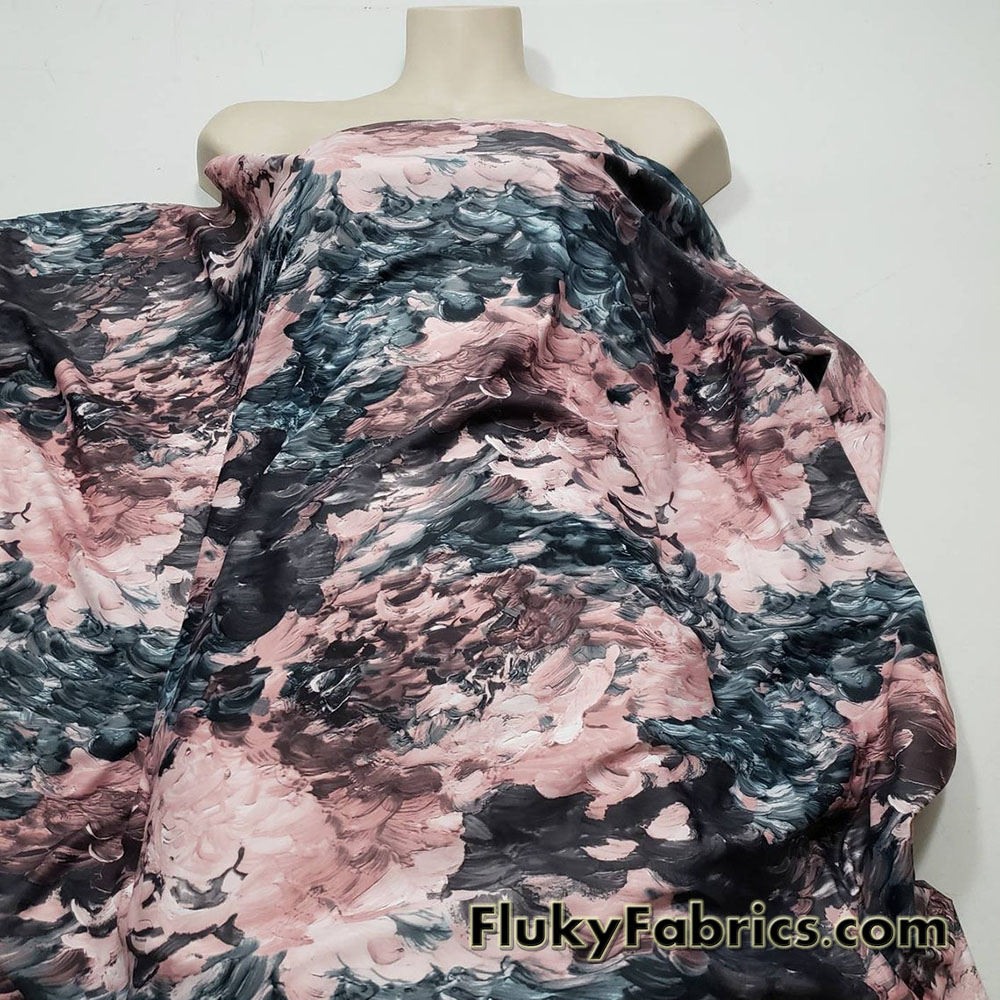 Abstract Clouds Swimwear Fabric
