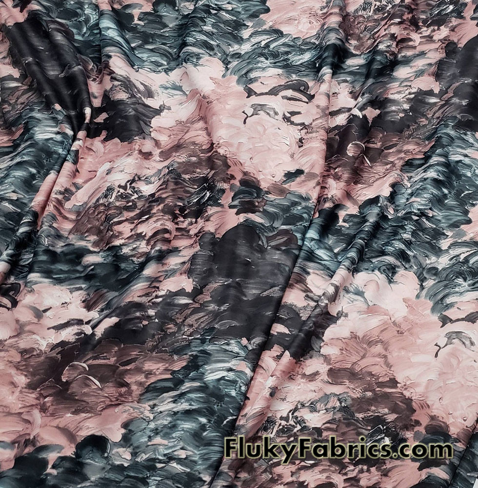 Abstract Clouds Swimwear Fabric