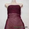 Burgundy Solid Power Mesh Nylon Spandex Fabric