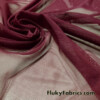 Burgundy Solid Power Mesh Nylon Spandex Fabric