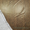 Gold Foggy Foil on Bronze Python Snake Skin Swimwear Nylon Spandex Fabric
