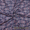 Mini Irregular Stripes Abstract Print Swimsuit Spandex Fabric