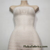 Light Ivory Stretch Fishnet Poly Span Fabric