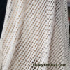 Light Ivory Stretch Fishnet Poly Span Fabric