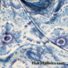 Blue Ethnic Tie Dye Print Poly Spandex Fabric