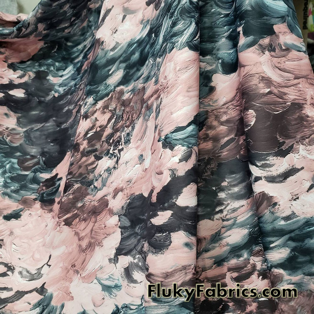 Abstract Clouds Swimwear Fabric