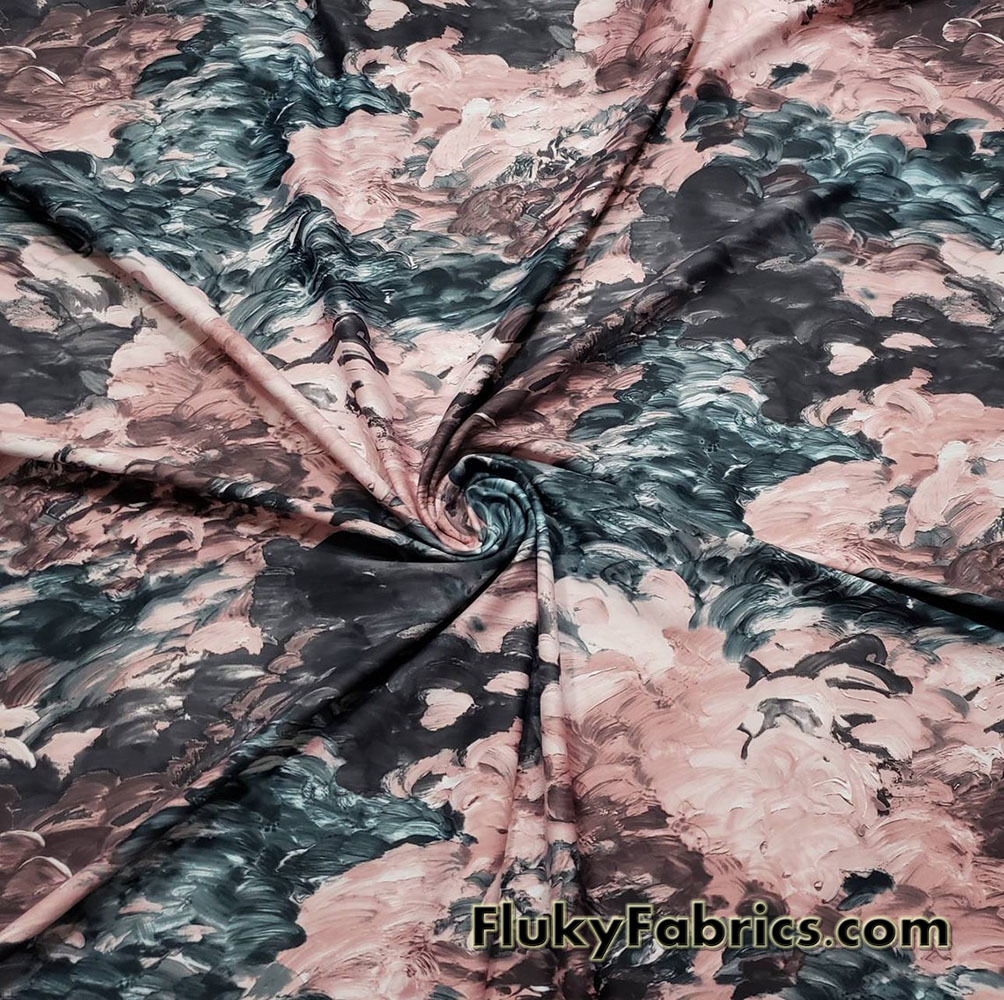 Abstract Clouds Swimwear Fabric