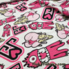 Ice Cream Monster Print Poly Spandex Fabric