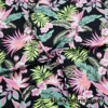 Tropical Foliage Blacklight Reactive Swimwear Spandex 4 Way Stretch Bathing Suit Fabric