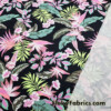 Tropical Foliage Blacklight Reactive Swimwear Spandex 4 Way Stretch Bathing Suit Fabric