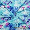 Watercolor Paint Splatter in Shades of Blue and Pink Abstract Print