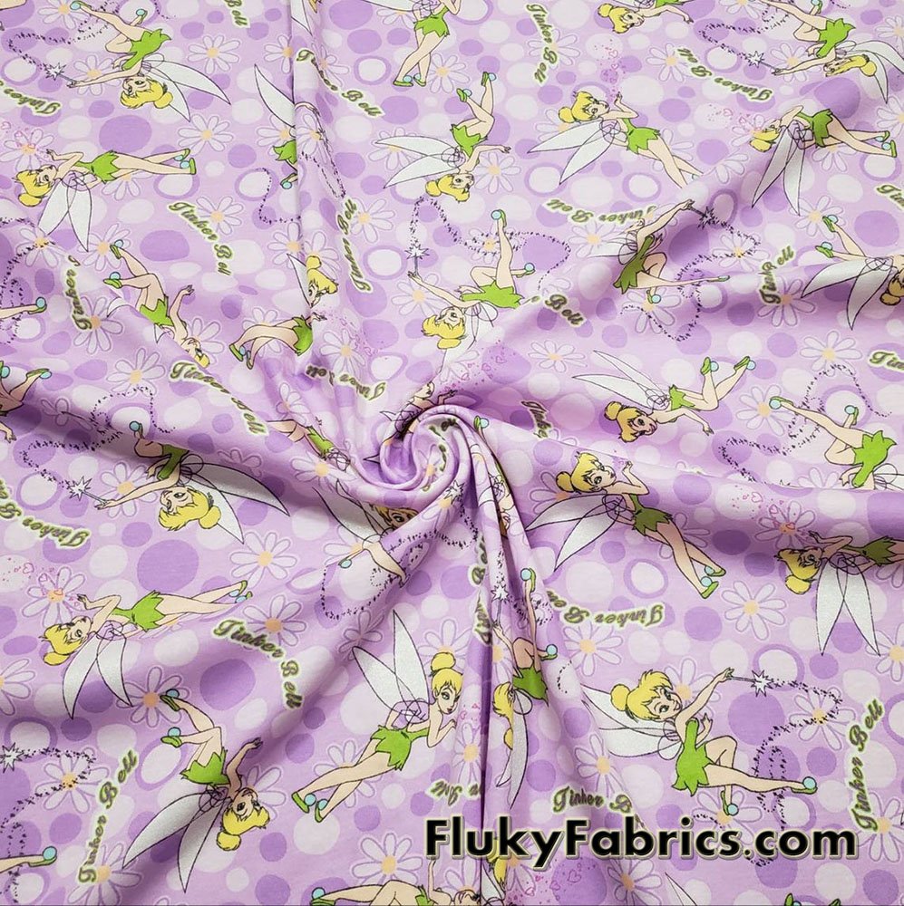 Purple Cotton Interlock Fabric