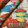 Farmer’s Market Items Print Cotton Woven Fabric