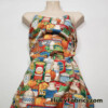 Farmer’s Market Items Print Cotton Woven Fabric