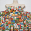 Farmer’s Market Items Print Cotton Woven Fabric