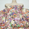 Multicolor Paisleys and Foliage Galore Abstract Print Swimsuit Nylon Spandex Fabric