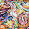 Multicolor Paisleys and Foliage Galore Abstract Print Swimsuit Nylon Spandex Fabric