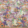 Multicolor Paisleys and Foliage Galore Abstract Print Swimsuit Nylon Spandex Fabric at FlukyFabrics.com