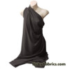Sepia Brown Solid Nylon Spandex Fabric