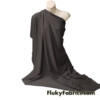 Sepia Brown Solid Nylon Spandex Fabric
