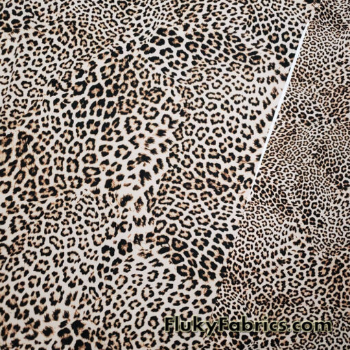 Wild Cat Animal Print Double Face Two Sided Nylon Spandex Bikini Swimsuit Swimwear Fabric