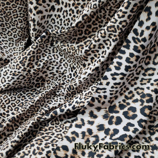Wild Cat Animal Print Double Face Two Sided Nylon Spandex Bikini Swimsuit Swimwear Fabric