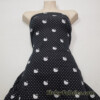 Famous Cartoon Kitten Faces and White Mini Dots on Lightweight Cotton Spandex Jersey Fabric