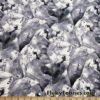 Abstract Arctic Rocks Print in Shades of Gray Poly Spandex Swimwear Fabric at flukyfabrics.com