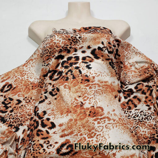 Animal Print ITY Poly Spandex Fabric