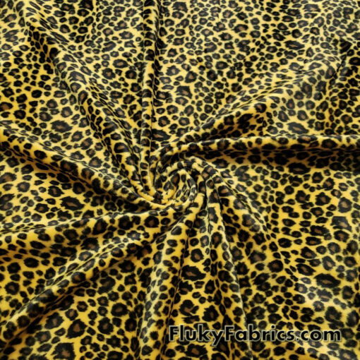 Baby Leopard Faux Fur Fabric