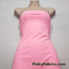 Bright Cotton Candy Pink Solid Matte Nylon Spandex Fabric