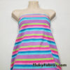 Bright Pastel Colors 3/8″ Stripe Print 4 Way Stretch Cotton Spandex Fabric