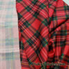 Christmas Plaid Polyester Woven Knit Fabric