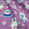 Cute Mischievous Snow Demon Monsters Print Swimsuit Nylon Spandex Fabric