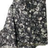 Grunge Pixelated Skulls Print Cotton Jersey Fabric