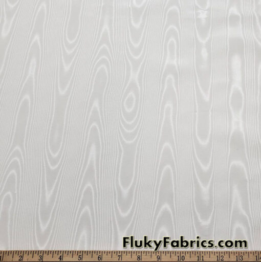 Ivory Moire Taffeta 45″ Wide Fabric