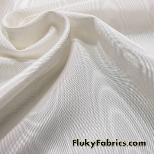 Ivory Moire Taffeta 45″ Wide Fabric