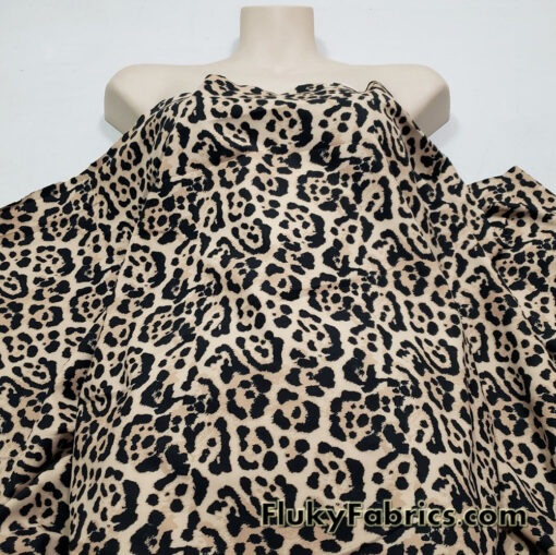 Jaguar Animal Print Brushed Nylon Spandex Fabric