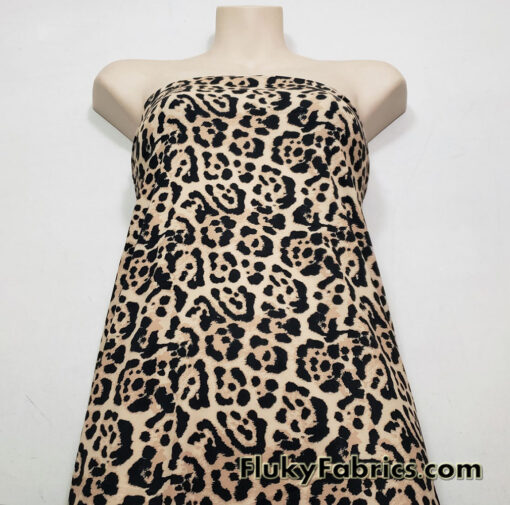 Jaguar Animal Print Brushed Nylon Spandex Fabric