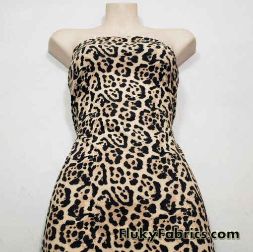 Jaguar Animal Print Brushed Nylon Spandex Fabric