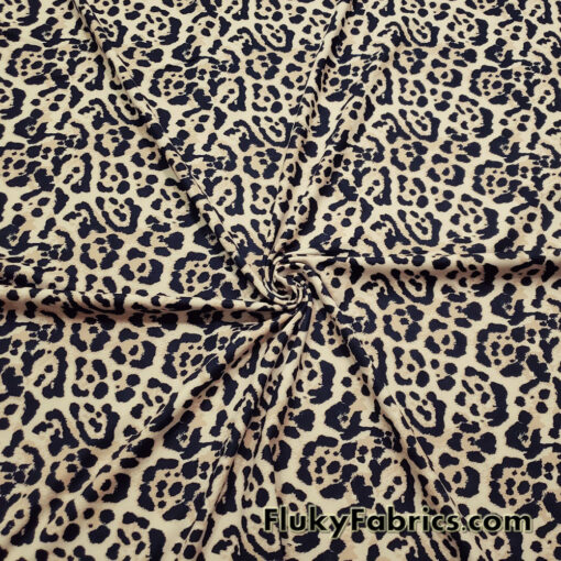 Jaguar Animal Print Brushed Nylon Spandex Fabric