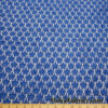 Royal Blue Stretch Flowery Lace Fabric at flukyfabrics.com