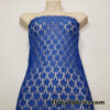 Royal Blue Stretch Flowery Lace Fabric